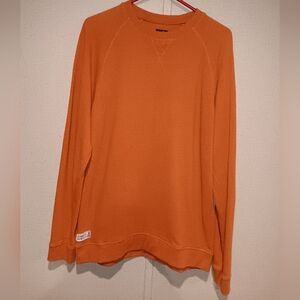 johnnie-O Men's Orange Crewneck Sweater
